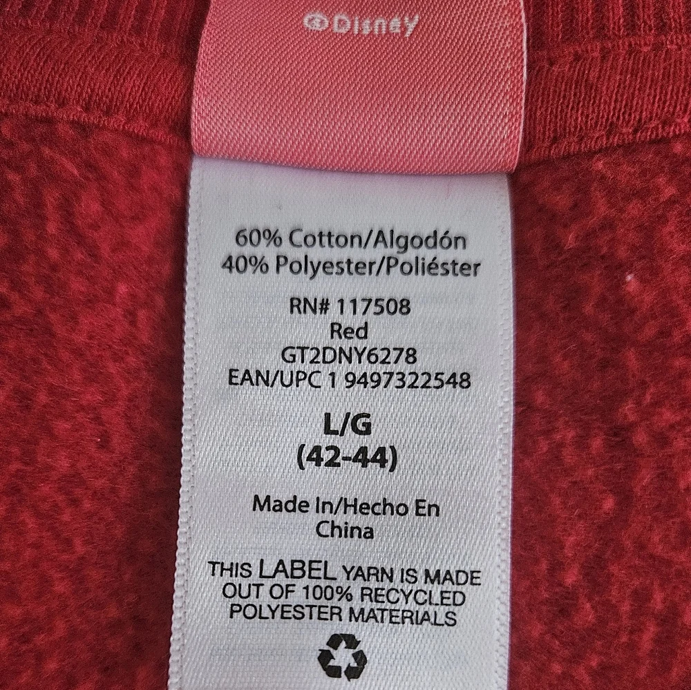 Disney Red Mickey Mouse Winter Sweatershirt - Picture 5 of 5